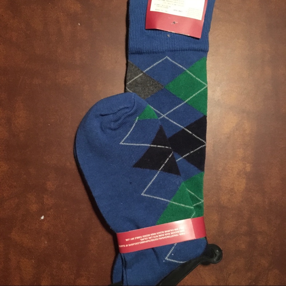 Merona men’s blue argyle socks